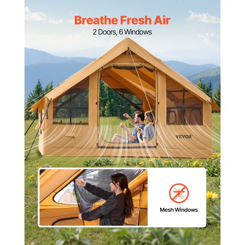 inflatable tent for camping 5-8 person glamping tent with pump Easy to set up | EU