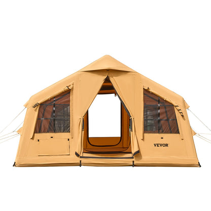 Inflatable tent for camping 8-12 people glamping tent with pump Easy assembly