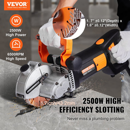 42mm Elektrisk Wall Chaser Groove Skärmaskin Väggslitsmaskin 4800W