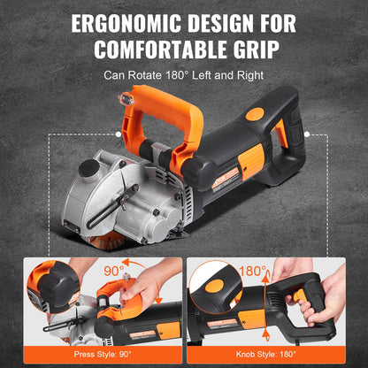 42mm Elektrisk Wall Chaser Groove Skärmaskin Väggslitsmaskin 4800W
