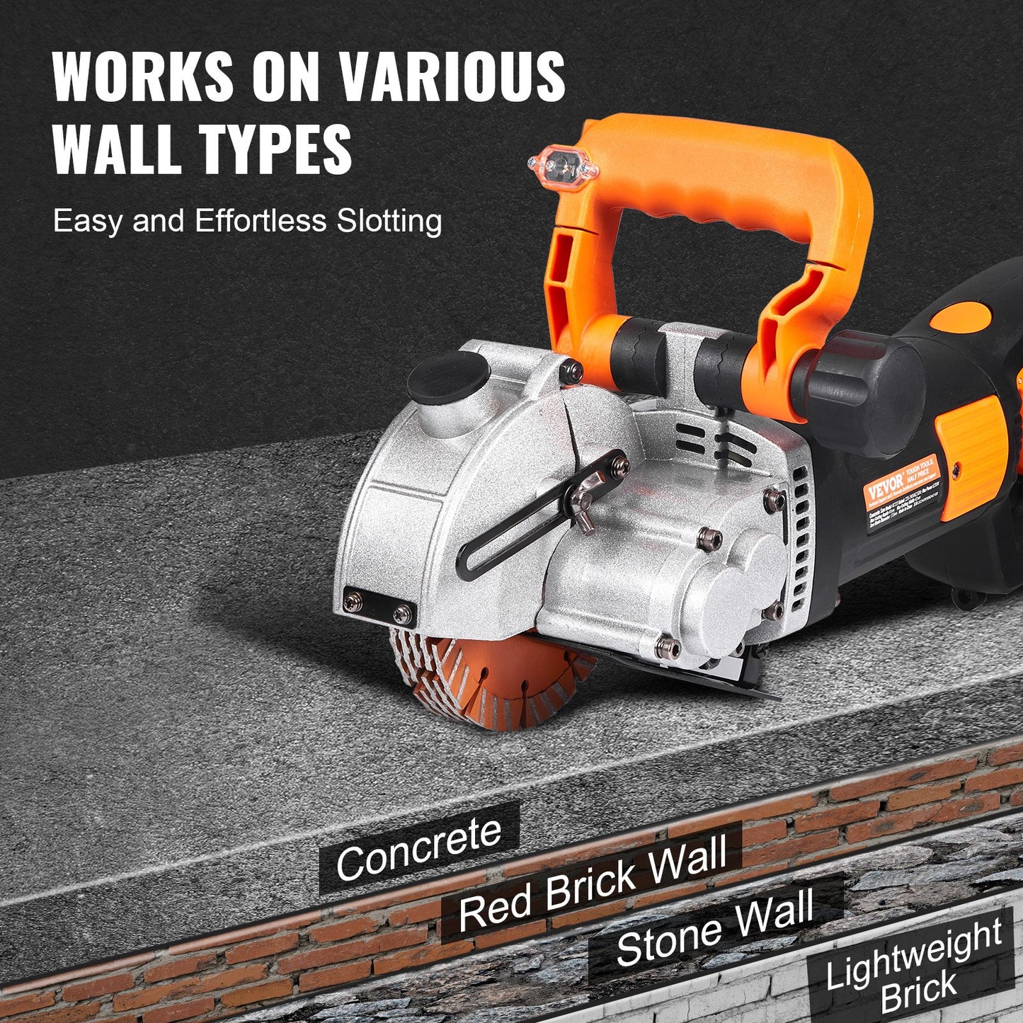 42mm Elektrisk Wall Chaser Groove Skärmaskin Väggslitsmaskin 4800W