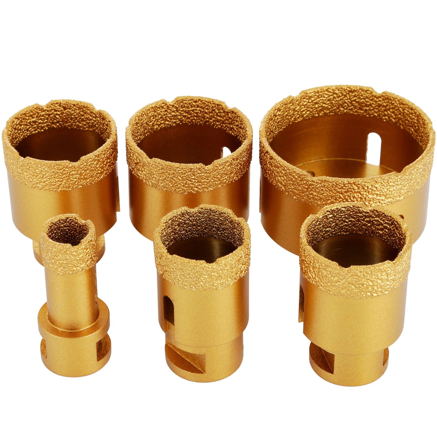 Diamond Hålsåg Set 6 ST Diamond Borr Bits Set med 20mm-68mm Diamond Borr Bits för keramiska plattor marmor