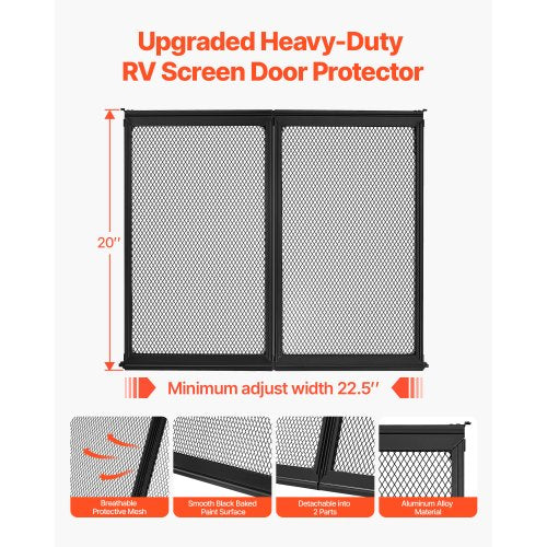 RV-dörrskydd 571,5 x 508 mm dörrgaller aluminiumlegering för husdjur |  EU