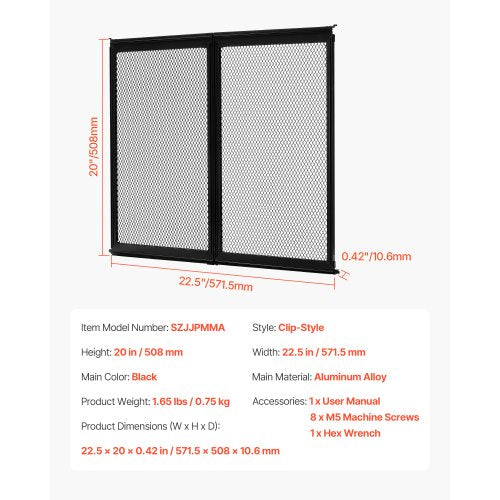 RV-dörrskydd 571,5 x 508 mm dörrgaller aluminiumlegering för husdjur |  EU