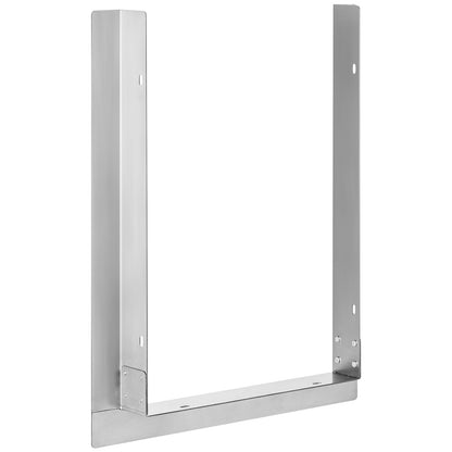 Outdoor Finishing Frame, 12.2 x 18 inch Frame Finishing, Stainless Steel Outdoor BBQ Frame for Double-Sided Burner, Grill Finishing Frame, Suitable for Outdoor Kitchen and BBQ Island