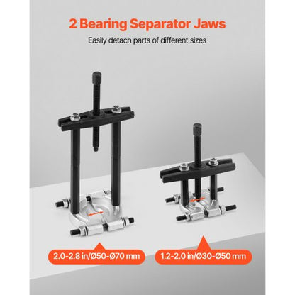 14-PIECE Bearing Puller Set Bearing Separator Parts Tool with Bag 5 Ton | EU