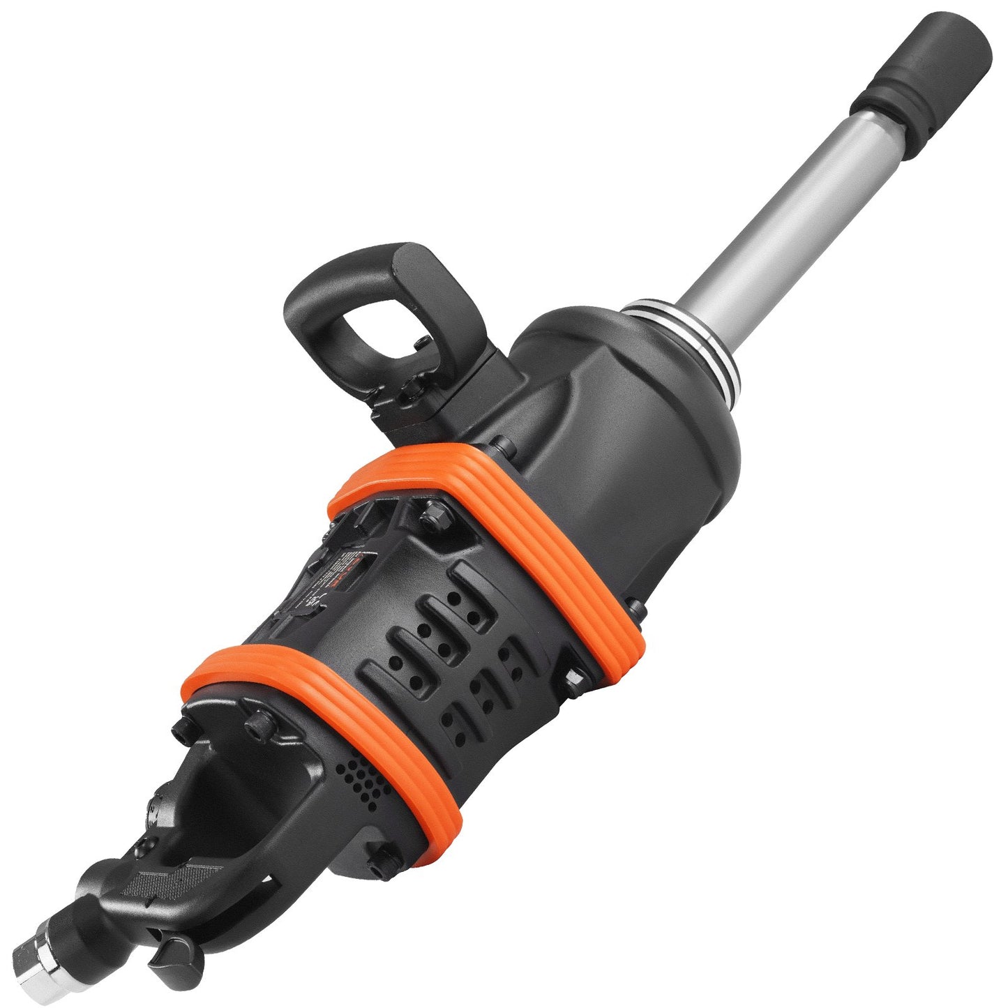 2,5 cm luftslagsnyckel, upp till 7016,37 N·m Beast Reverse Moment Output Pneumatisk slagpistol med 20 cm förlängt städ för reparationer och underhåll av tunga maskiner/semi-lastbilar/bussar