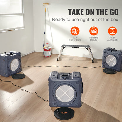 Air purifier with 3-stuff stackable Negativluftmaschine 550 CFM