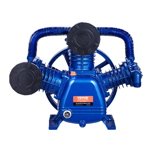 Luftkompressorpumphuvud 10HP 17.5CFM @ 90PSI 3-cylindrig kolvpumphuvud