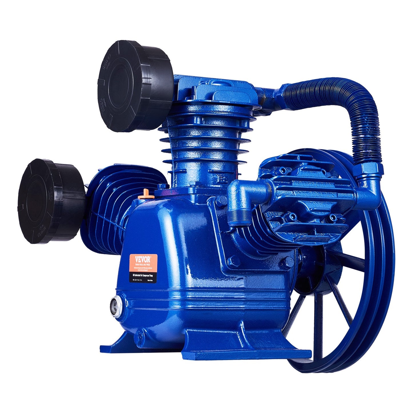 Luftkompressorpumphuvud 10HP 17.5CFM @ 90PSI 3-cylindrig kolvpumphuvud