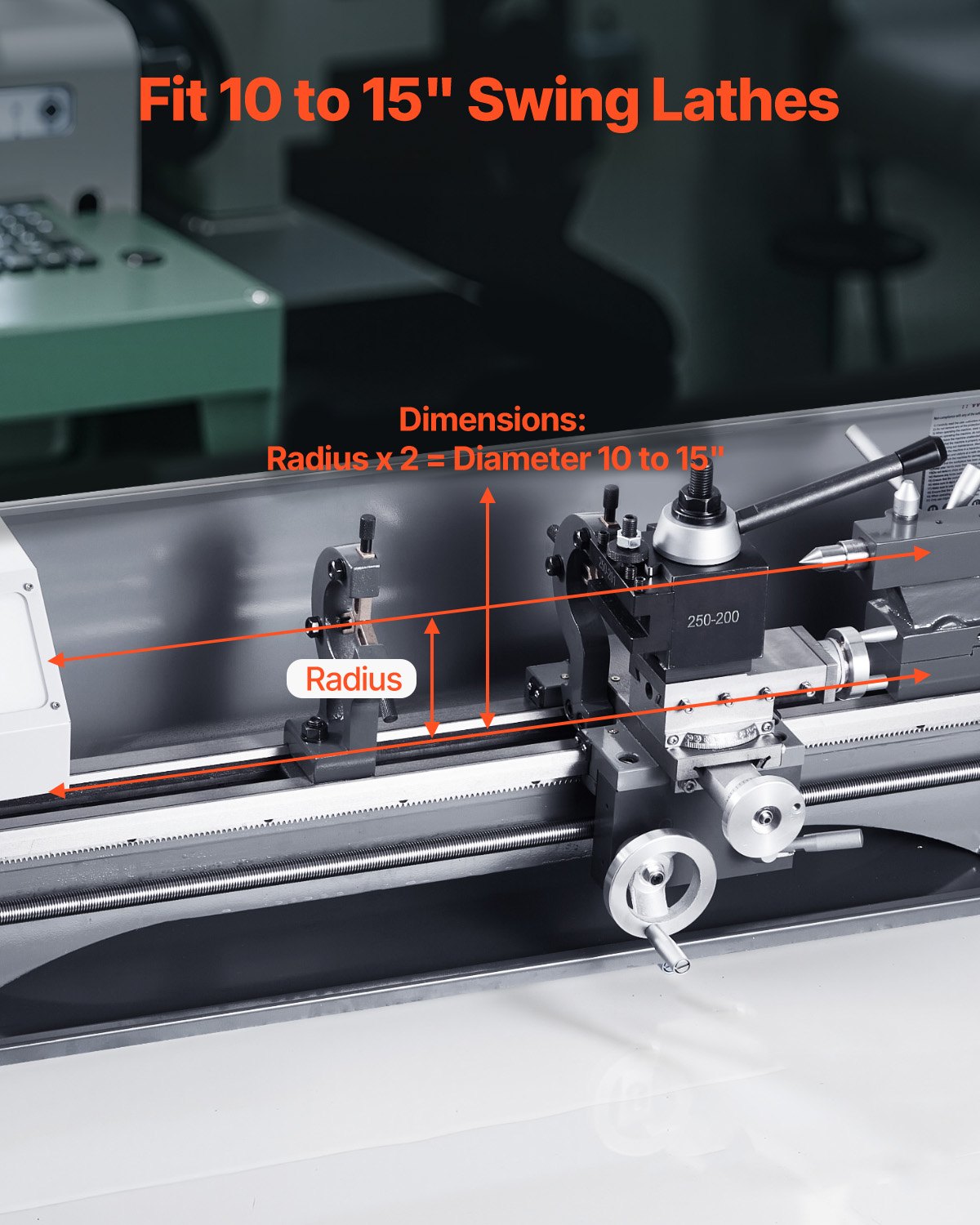 Quick Change Tool Post Set 6 pcs lathe tool holders for 10"-15" mini lathe