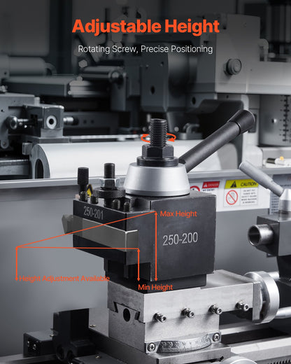 Quick Change Tool Post Set 6 pcs lathe tool holders for 10"-15" mini lathe