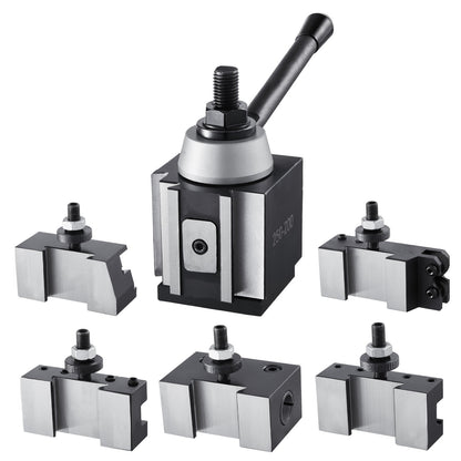Quick Change Tool Post Set 6 pcs lathe tool holders for 10"-15" mini lathe