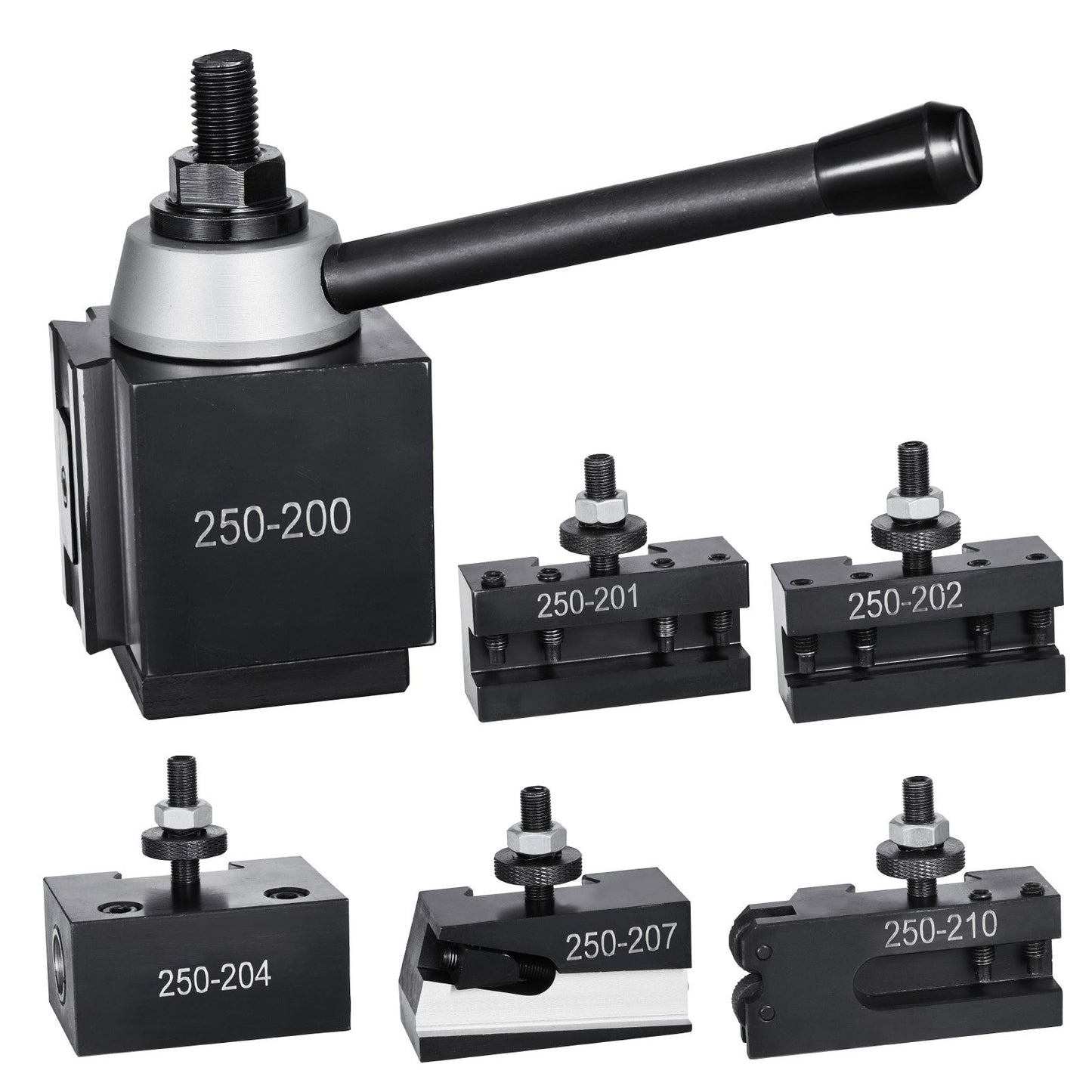 Quick Change Tool Post Set 6 pcs lathe tool holders for 10"-15" mini lathe