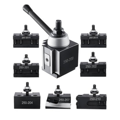 Quick Change Tool Post Set 8 pcs Lathe Tool Holders for 10"-15" Mini Lathe | EU