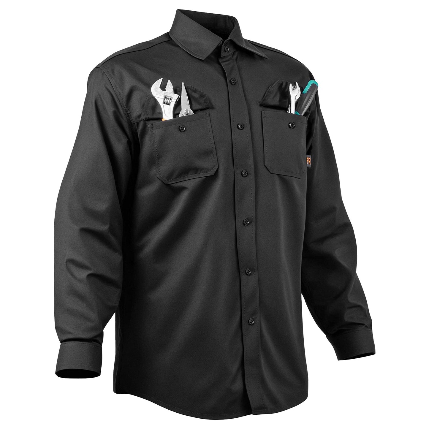 Flame Retardant Welding Jacket M Size 7oz FR Cotton Welding Protective Jacket