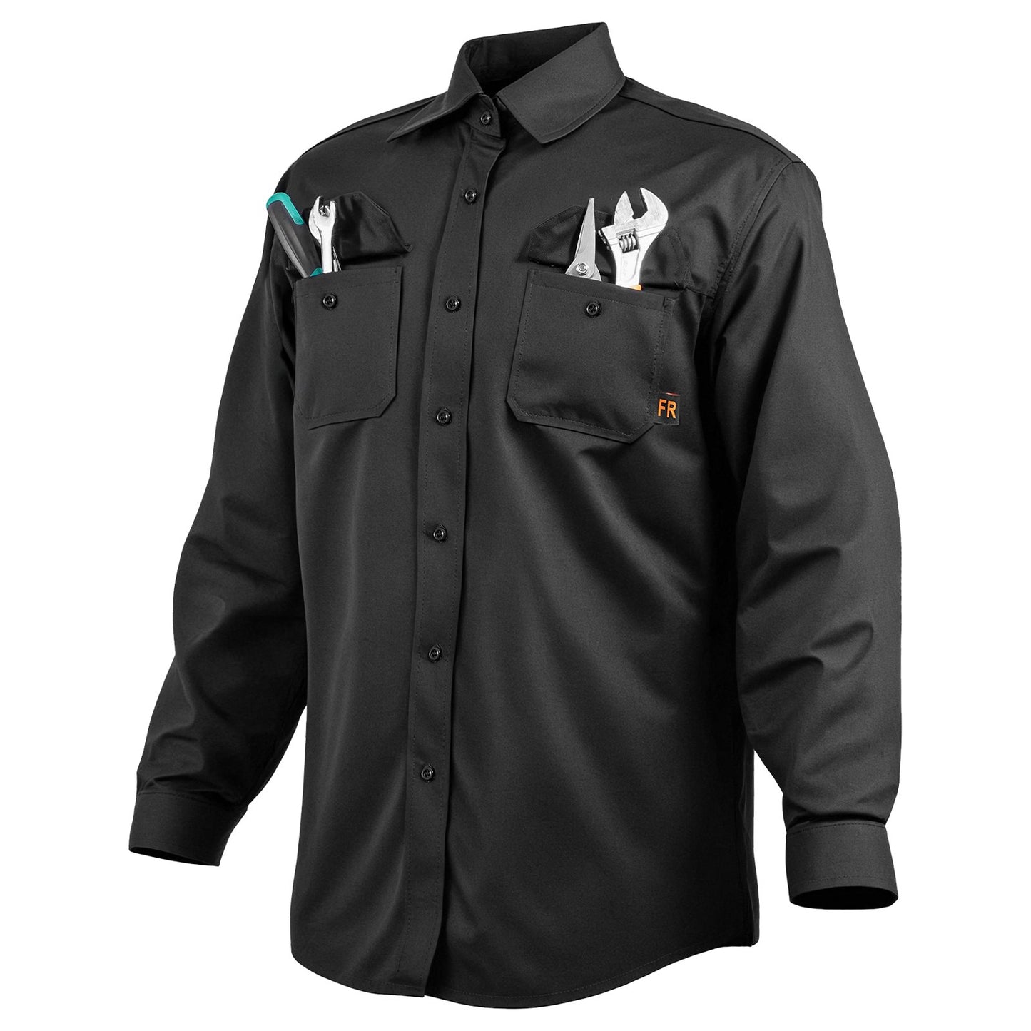 Flame Retardant Welding Jacket M Size 7oz FR Cotton Welding Protective Jacket