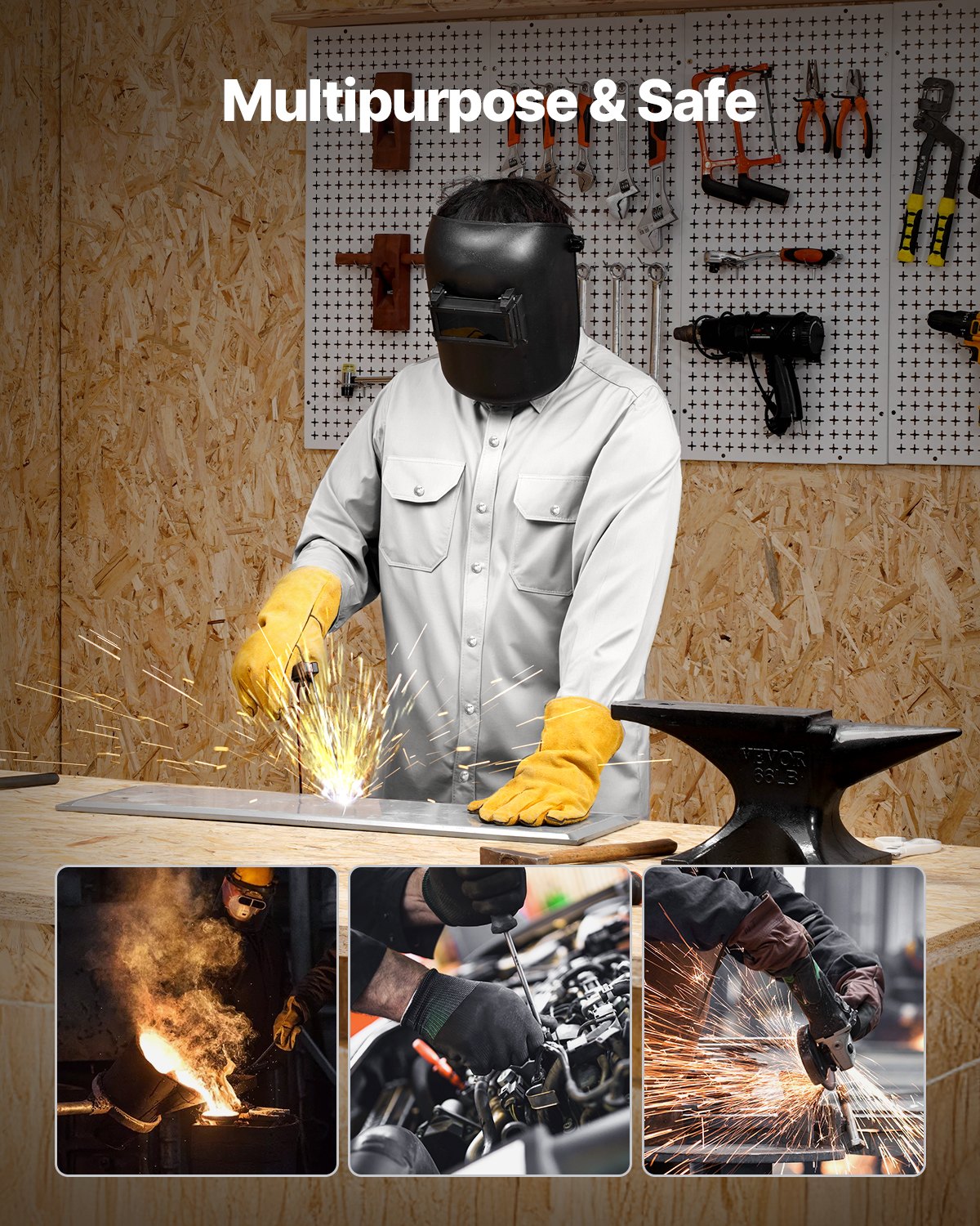 Flame Resistant Welding Jacket 7oz FR Cotton Welding Safety Jacket M Size