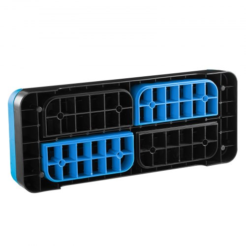 Aerobic Exercise Step Platform Justerbar Workout Stepmaskin 4 Riser Blå |  EU
