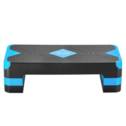 Aerobic Exercise Step Platform Justerbar Workout Stepmaskin 4 Riser Blå |  EU