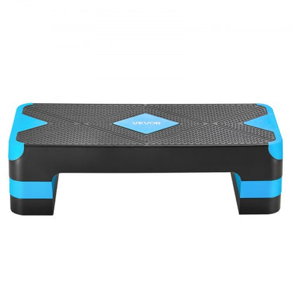 Aerobic Exercise Step Platform Justerbar Workout Stepmaskin 4 Riser Blå |  EU