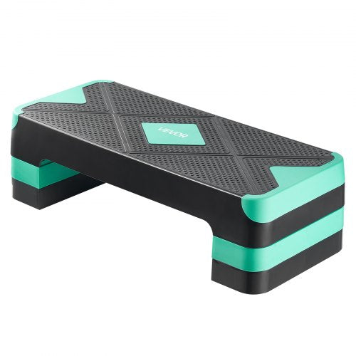 Aerobic Exercise Step Platform Justerbar Workout Stepmaskin 4 Riser Grön |  EU