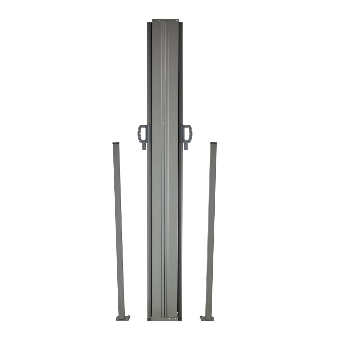 Infällbar sidomarkis, 79''x 236'' Outdoor Privacy Screen, 180g polyester Vattentät infällbar uteplatsskärm, UV 30+ rumsavdelare vindskärm för uteplats, bakgård, balkong, beige