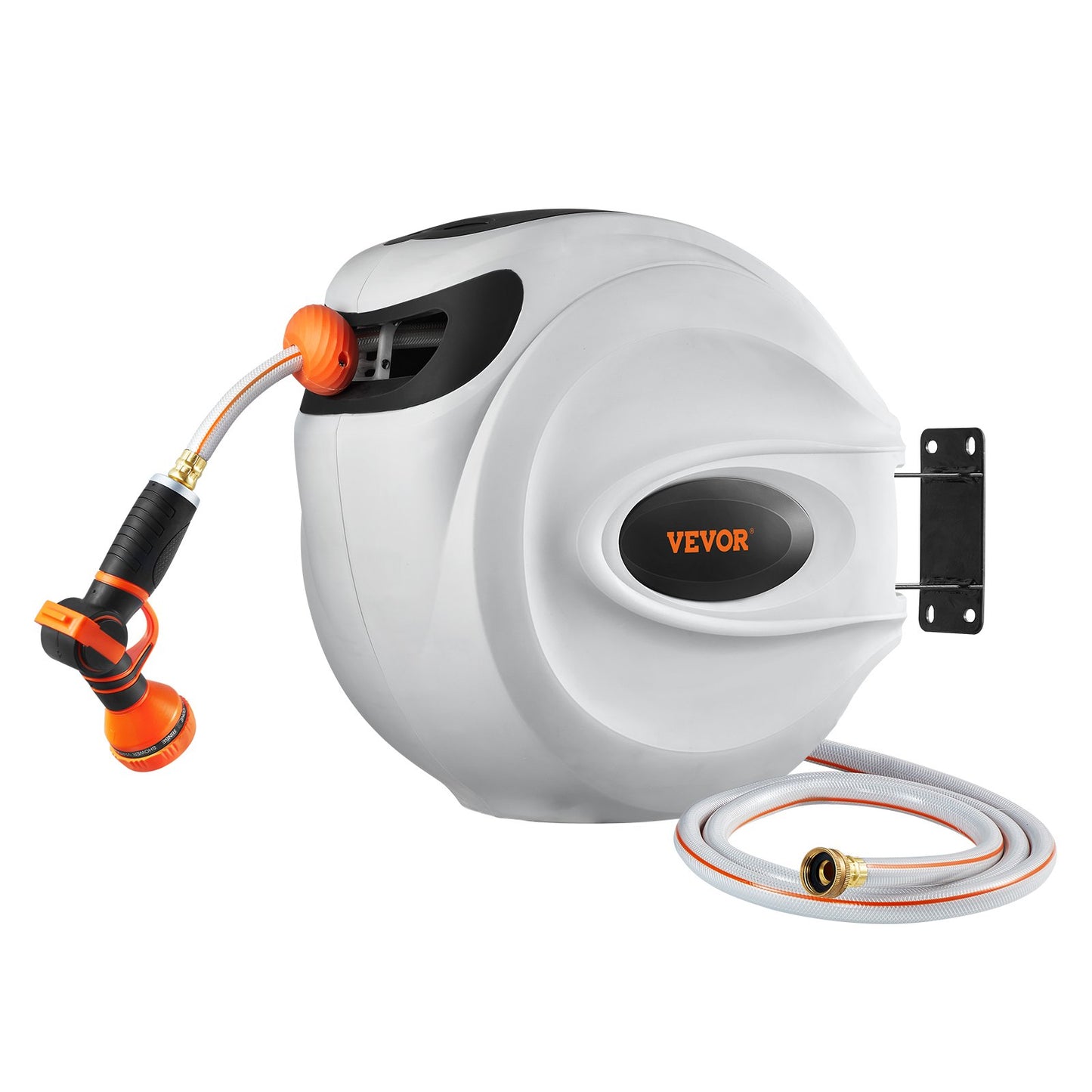 Retractable Garden Hose Reel 1/2 inch x 131.23 ft. Wall Mounted Hose Reel