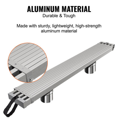 Arbetsplanka i aluminium Teleskoperande 6-9 fot 500 lb Kapacitet Ställningsplanka