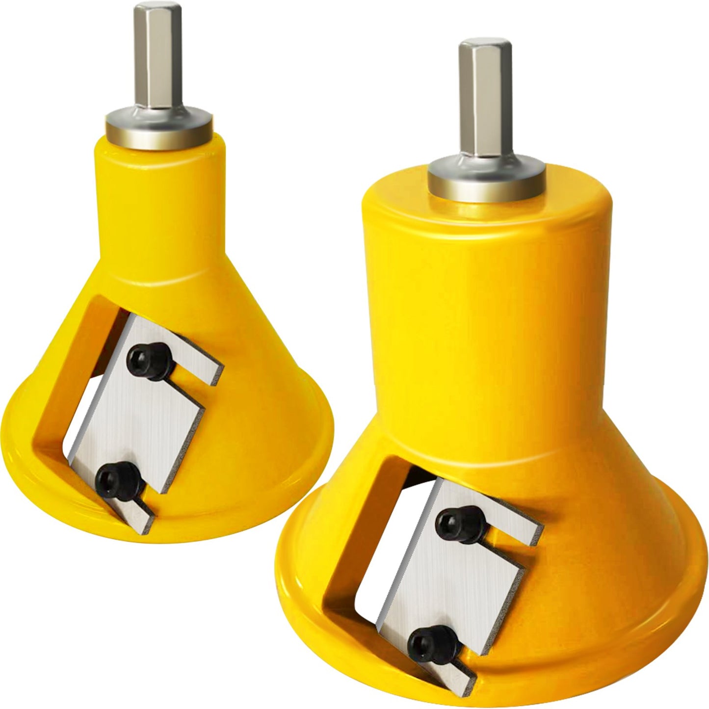 Tenon Cutter, 1\"/25.4mm &amp; 2\"/50.8mm Diameter, with Double Straight Blades and Button Screws Home Master Kit, Premium Aluminum and Steel Wood Furniture Cutter, Commercial Entry-Level Tool for Home DIY