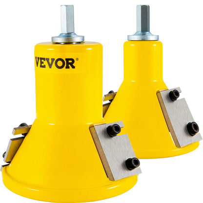 Tenon Cutter, 1\"/25.4mm &amp; 2\"/50.8mm Diameter, with Double Straight Blades and Button Screws Home Master Kit, Premium Aluminum and Steel Wood Furniture Cutter, Commercial Entry-Level Tool for Home DIY