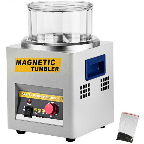 KT-185 Magnetic Tumbler 180 mm Jewelry Polisher Tumbler and Finisher for Polishing with Adjustable Direction and Time for Jewelry | EU