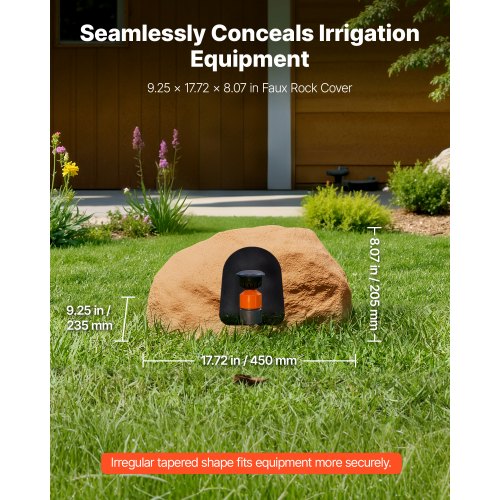 Konststensskydd, Konststensskydd för Utomhusbruk, Realistisk Naturlig Textur, Lätt & Väderbeständig Konststen för Landskapsarkitektur Trädgårdsdekoration, Sandgul, Liten Storlek |  EU