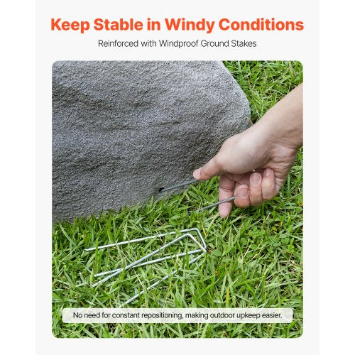 Konststensskydd, Konststensskydd för Utomhusbruk, Realistisk Naturlig Textur, Lätt & Väderbeständig Konststen för Landskapsarkitektur Trädgårdsdekoration, Mörkgrå, Mellanstorlek |  EU