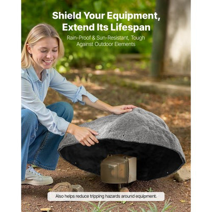 Konststensskydd, Konststensskydd för Utomhusbruk, Realistisk Naturlig Textur, Lätt & Väderbeständig Konststen för Landskapsarkitektur Trädgårdsdekoration, Mörkgrå, Mellanstorlek |  EU