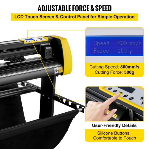 34" vinylskärare/plotterskyltskärmaskin programvara 3 blad LCD-skärm |  EU