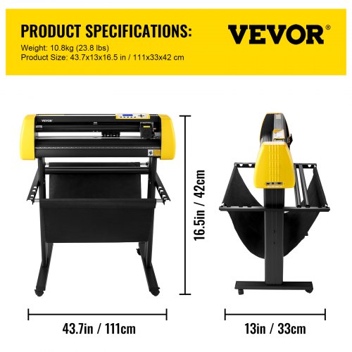 34" vinylskärare/plotterskyltskärmaskin programvara 3 blad LCD-skärm |  EU