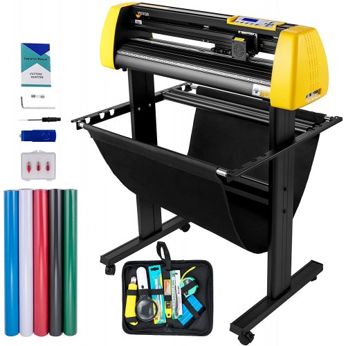 34" Vinyl Cutter/Plotter Sign Cutting Machine Software 3 Blades LCD Screen | EU