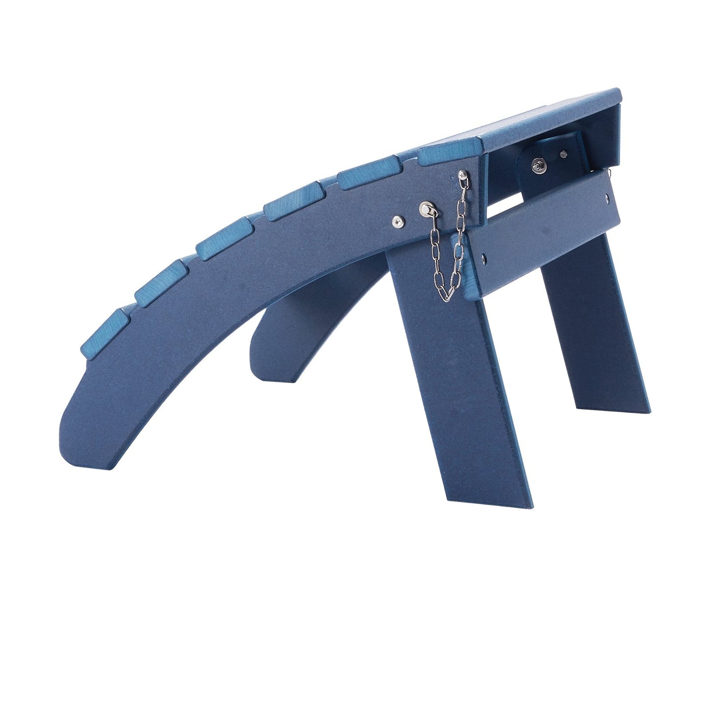 Adirondack Ottoman 2 set 18.7L x 18.9W x 13.8H inches HDPE Footrest Blue
