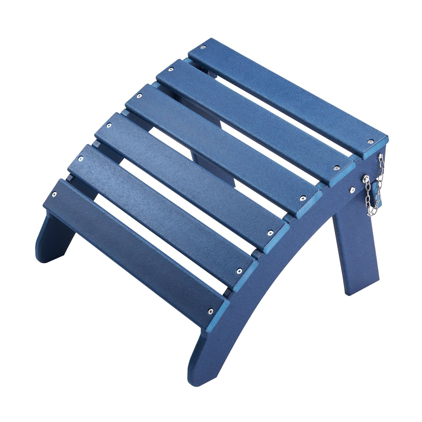 Adirondack Ottoman 2 set 18.7L x 18.9W x 13.8H inches HDPE Footrest Blue