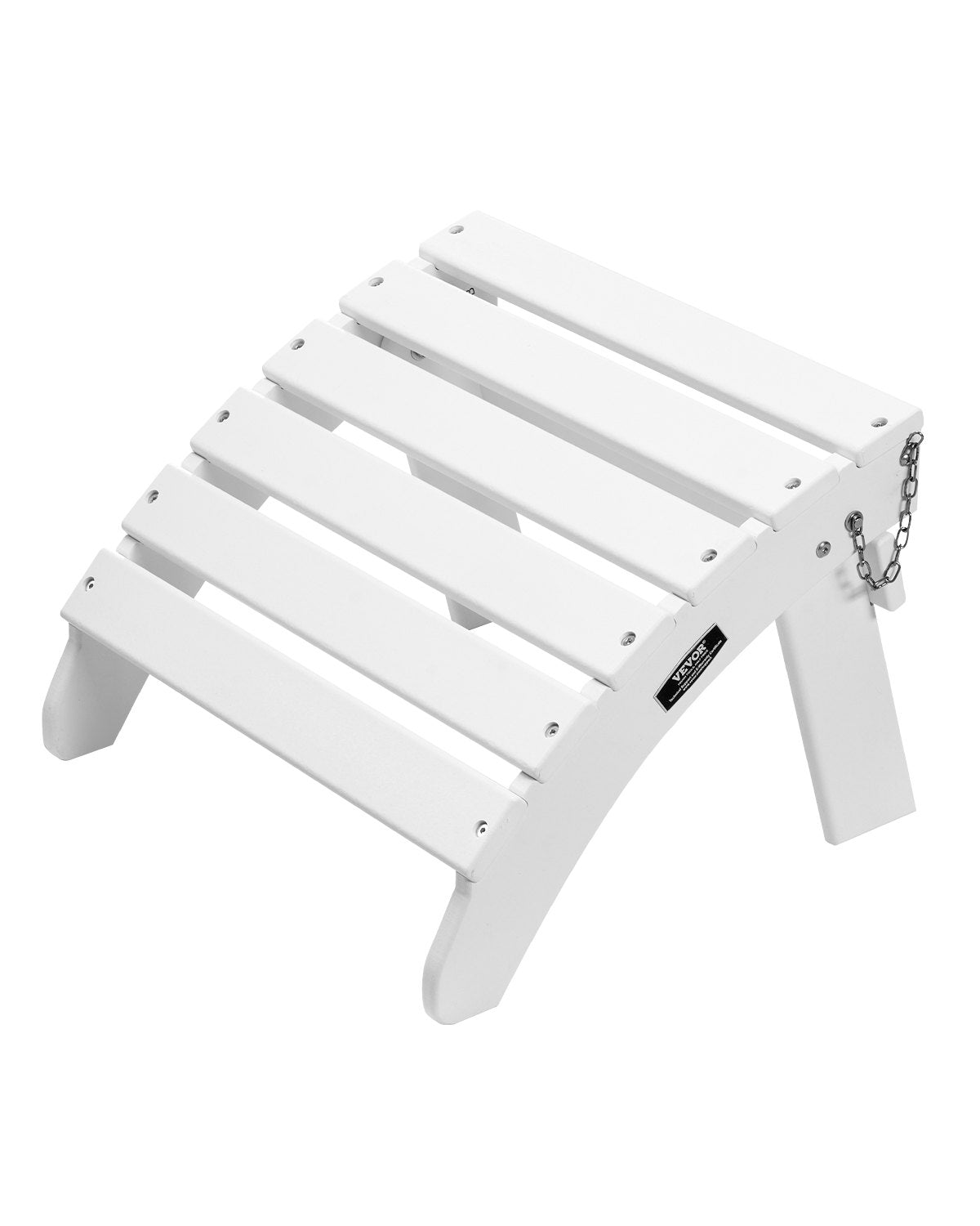 Adirondack Ottoman 17.7L x 19.7W x 13.8H inches HDPE Folding Footrest White