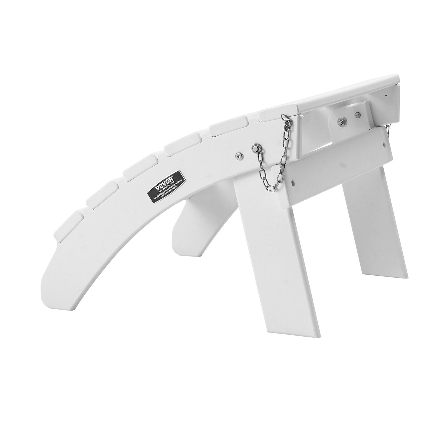 Adirondack Ottoman 17.7L x 19.7W x 13.8H inches HDPE Folding Footrest White