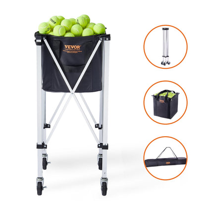 Tennis Ball Hopper Basketball Teaching Tennis Ball Cart with Wheels 180 Balls