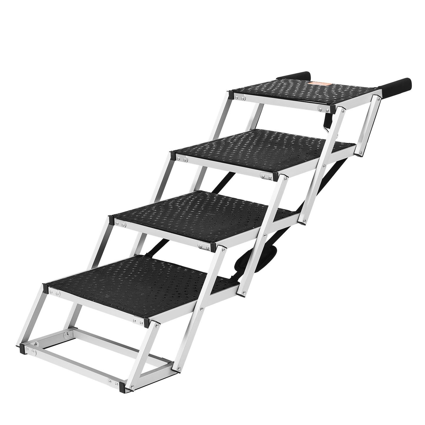 Hundetreppe für Autos, 4-stufige, faltbare Hundetreppe, Aluminium, belastbar bis zu 150 lbs