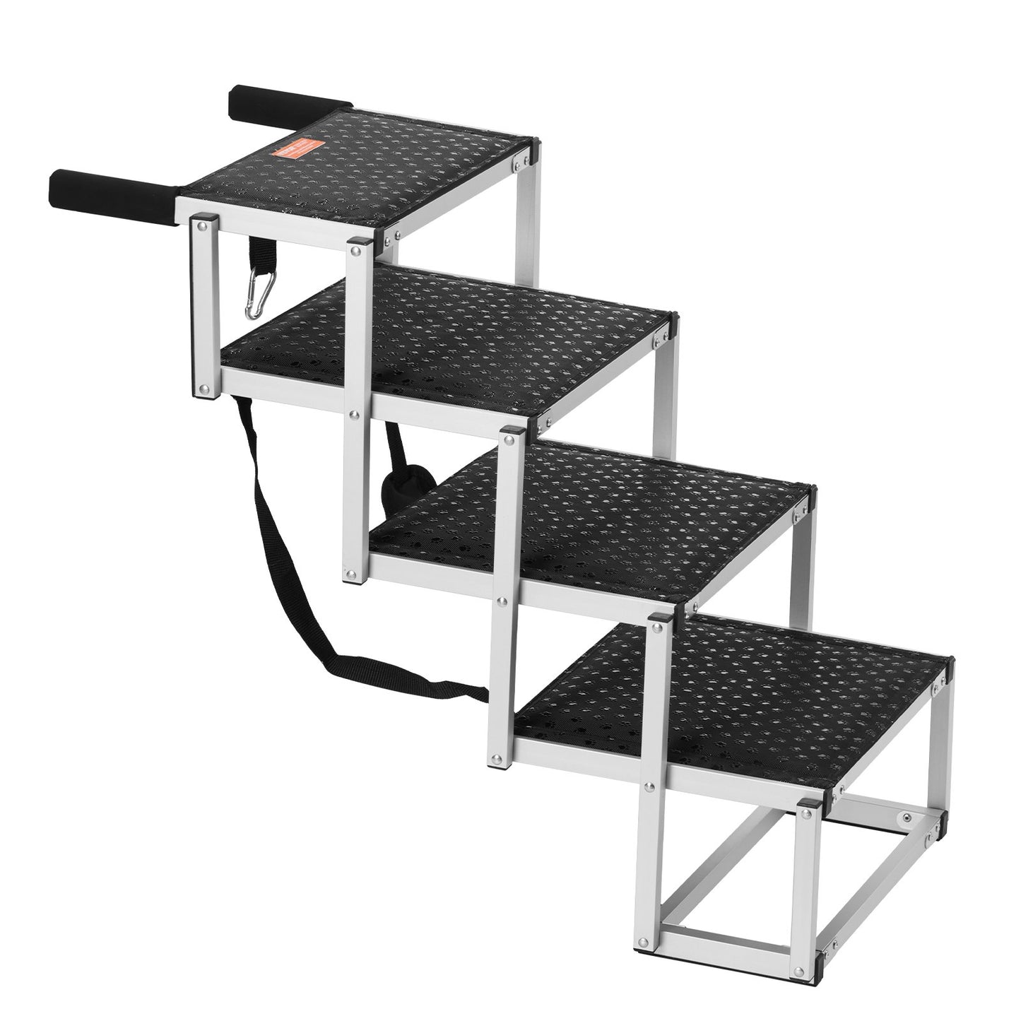 Hundetreppe für Autos, 4-stufige, faltbare Hundetreppe, Aluminium, belastbar bis zu 150 lbs