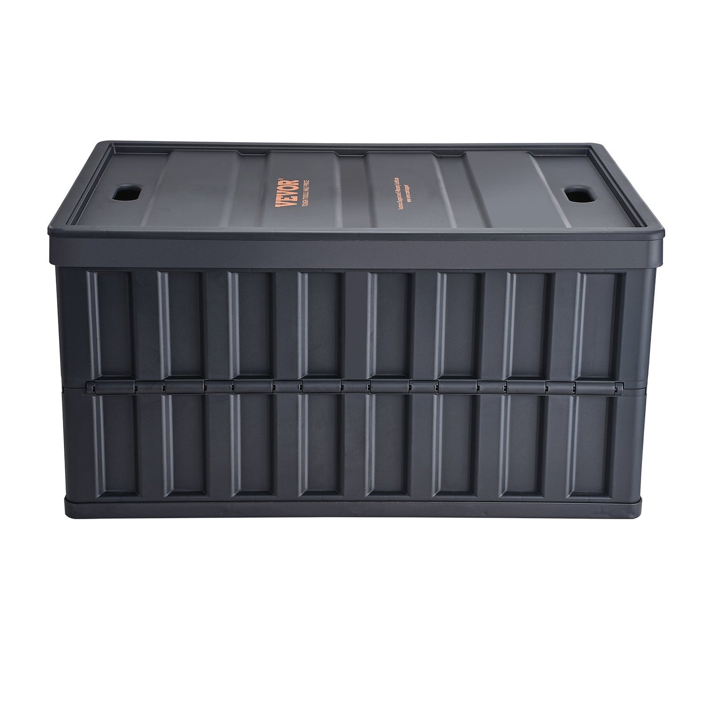 Hopfällbara förvaringskärl med lock, 65 L 3-pack, hopfällbara plastlådor med handtag, stora tunga behållare för kläder, leksaker, böcker, snacks, skor och mathantering