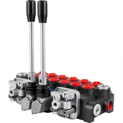 Hydraulisk riktningsventil, 6-spolar Hydraulisk Spool-ventil, 11 GPM Hydraulisk Lastarventil, 4500 PSI Riktningsventil, Hydraulventiler och Reglage för traktorer Lastare Tankar