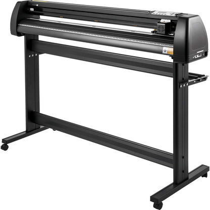Vinyl Cutter Machine, 53" Vinyl Plotter, LCD Display Plotter Cutter, Tre justerbara Pinch Rollers Sign Cutting Plotter, Vinyl Cutter med SignCut och SignMaster programvara för design och skärning