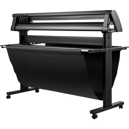 Vinyl cutter, 1350mm vinyl plotter, LED screen plotter cutter, semi-automatic built-in optical eye, compatible with SignCut software for Mac and Windows systems with stand