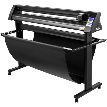 Vinyl cutter, 1350mm vinyl plotter, LED screen plotter cutter, semi-automatic built-in optical eye, compatible with SignCut software for Mac and Windows systems with stand